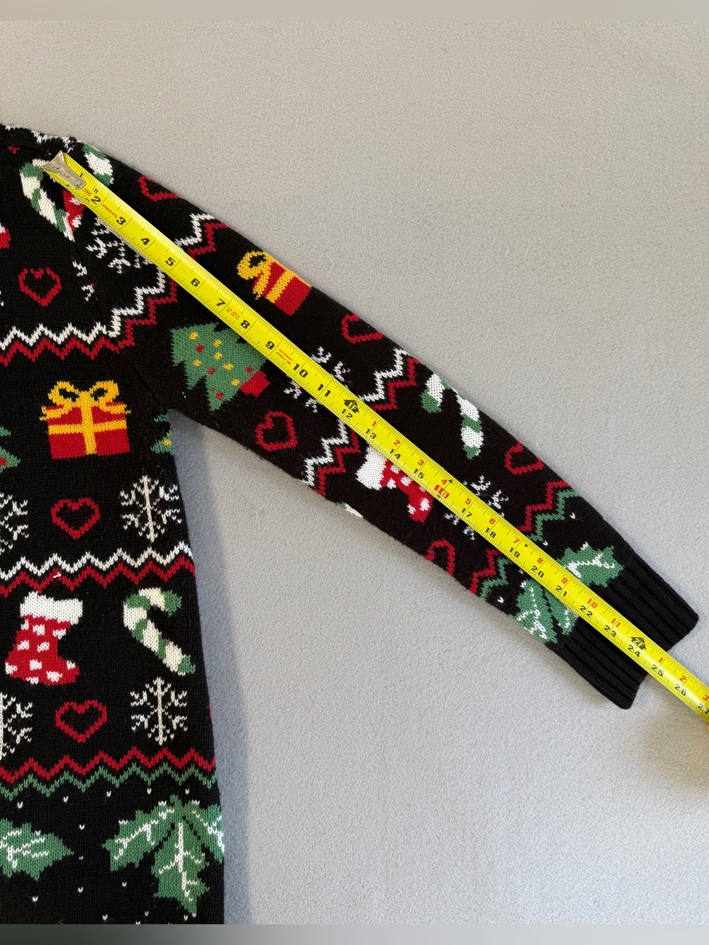 Vintage Merry Christmas Cardigan Large Women’s Ugly Sweater Button Down - Picture 7 of 8